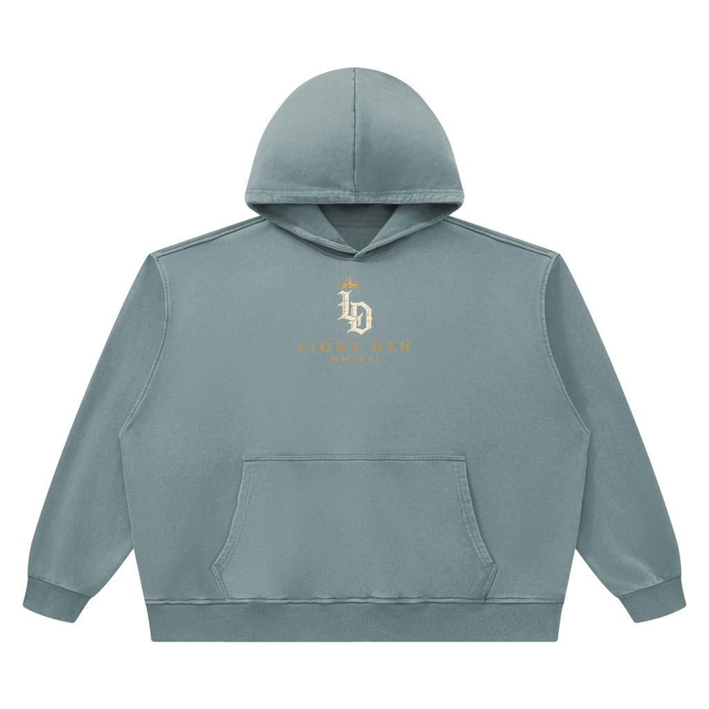 Crowned Gothic LD Heavyweight Vintage-Wash Hoodie