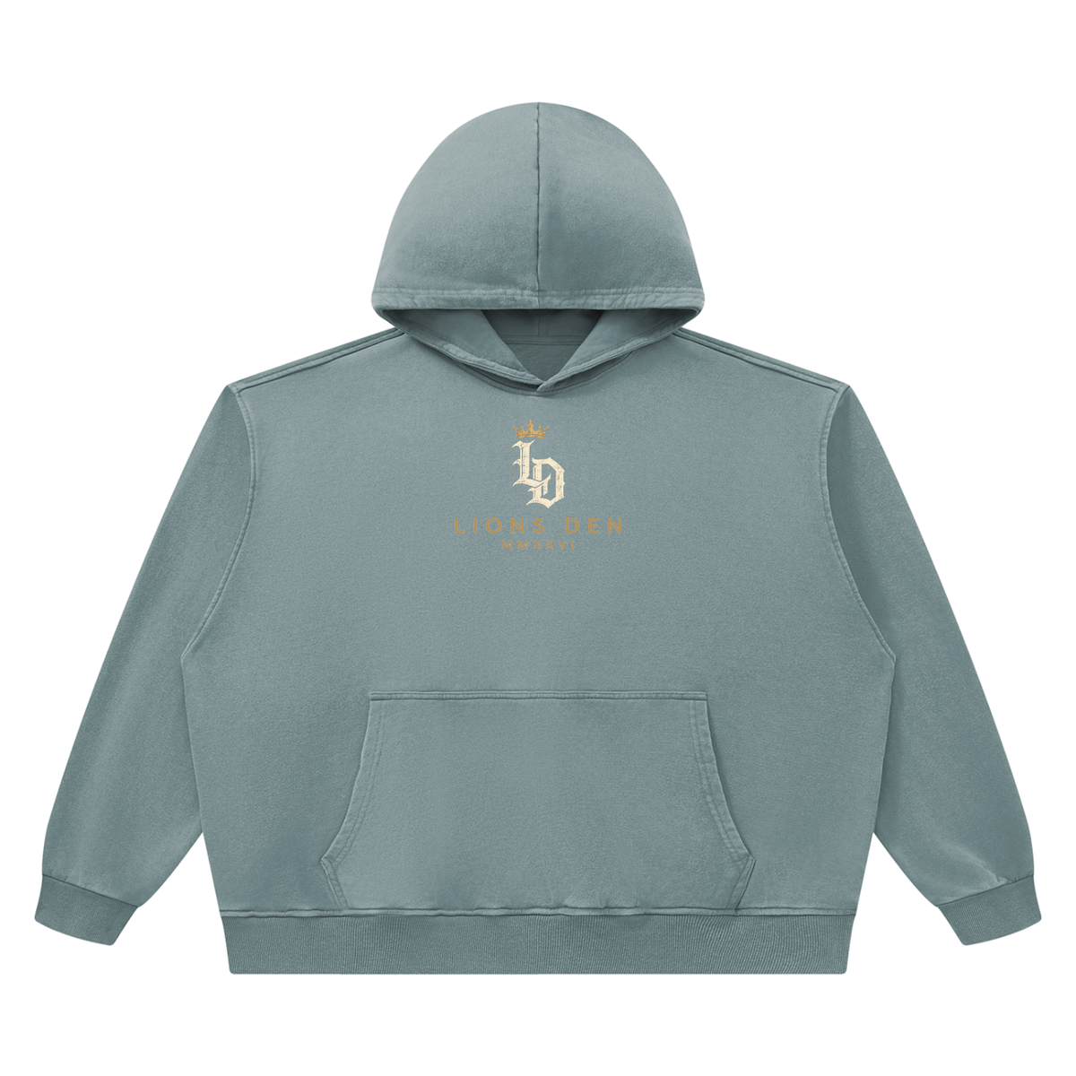 Crowned Gothic LD Heavyweight Vintage-Wash Hoodie