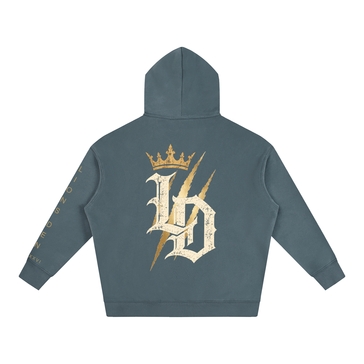 Crowned Gothic LD Oversized Fleece Hoodie