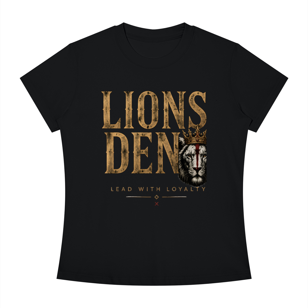 Lions Den and Lion Women's Slim-Fit Tee