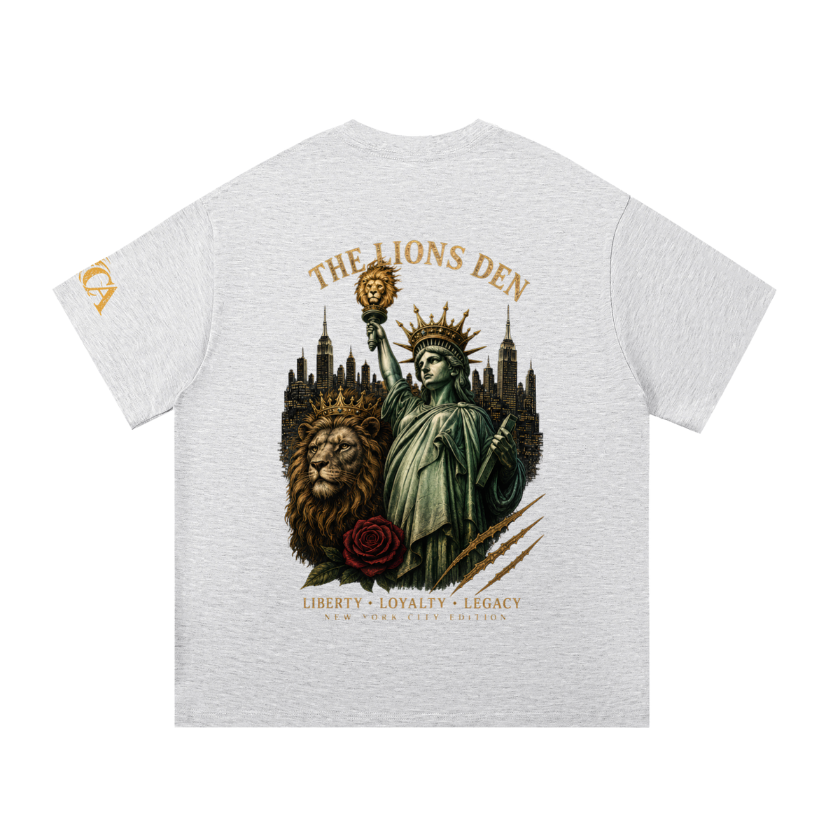Crowned Lion Crest Essential Cotton Tee