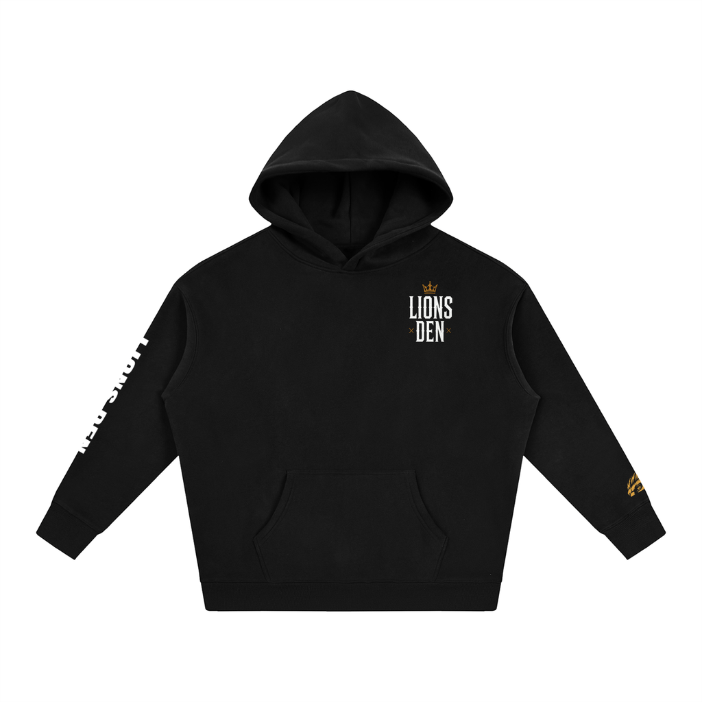 Scratch Lion Stacked Oversized Fleece Hoodie
