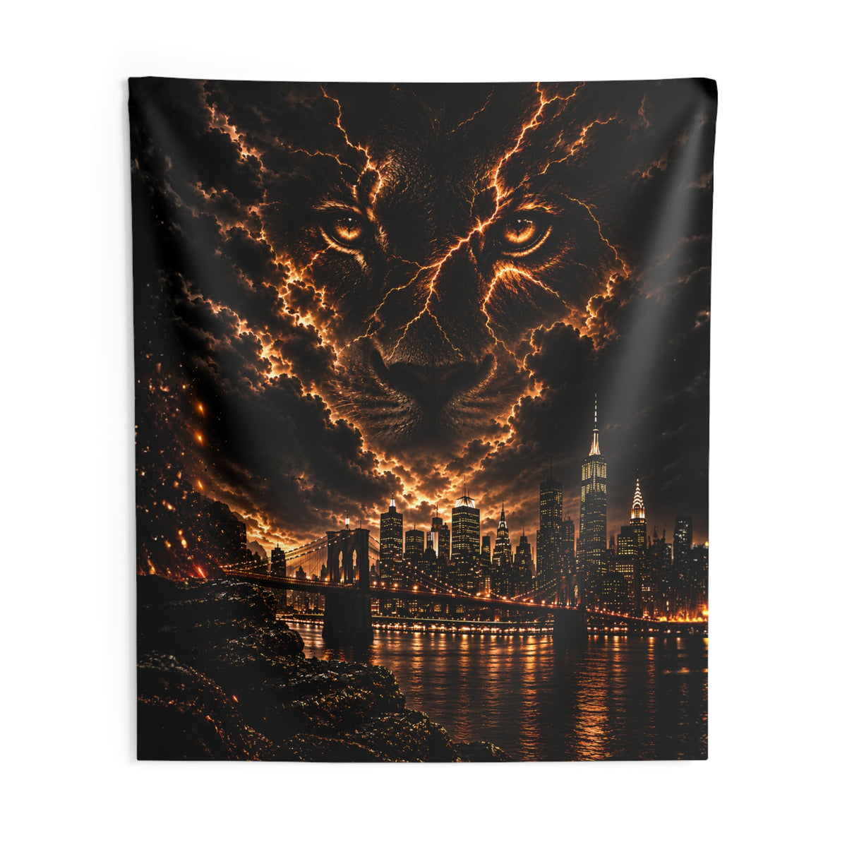 Fire in the Sky NYC Stream Backdrop