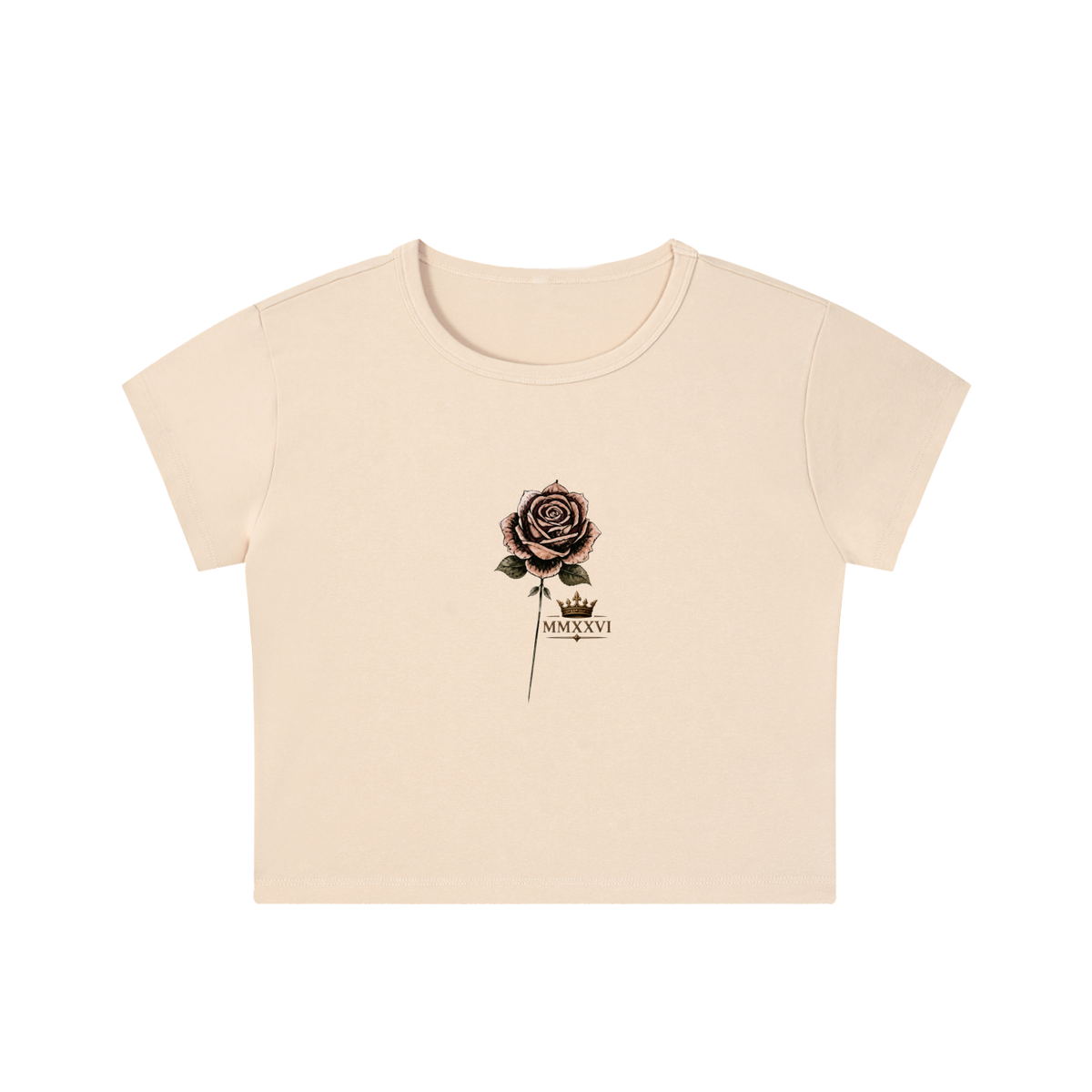 The Pride Rose Snow-Wash Crop Top