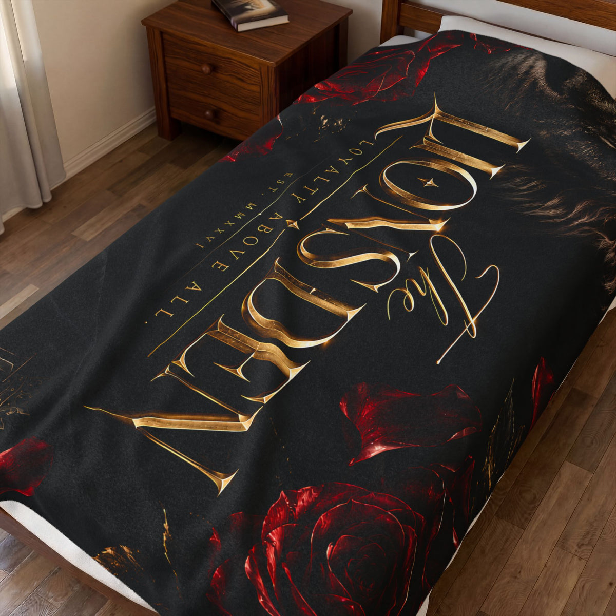 Loyalty Above All Roses Velveteen Blanket
