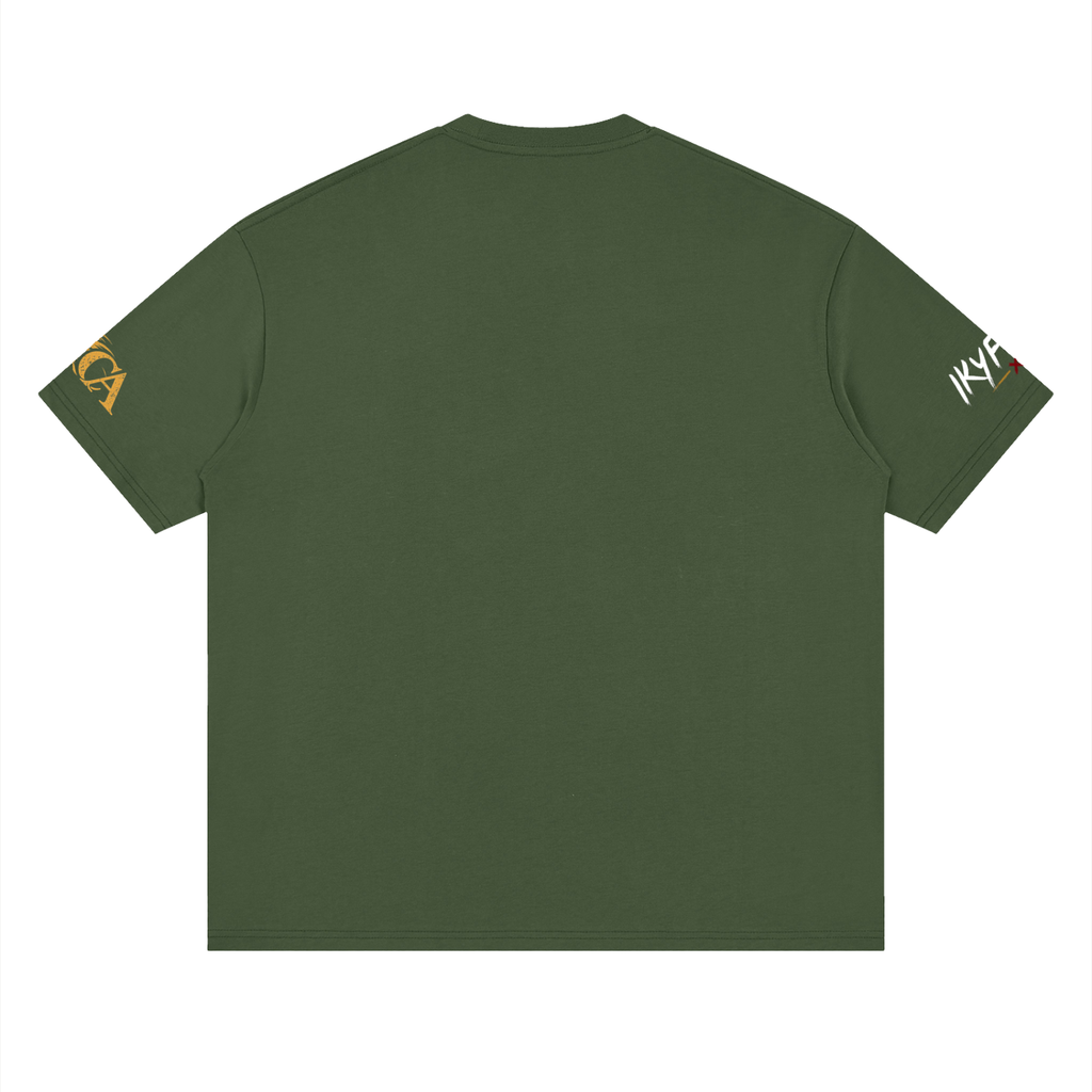 IKYF Lion Streetwear Drop-Shoulder Tee