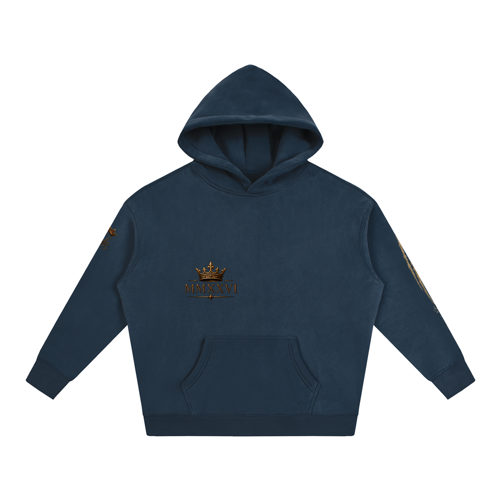 MMXXVI Crown & Rose Oversized Fleece Hoodie