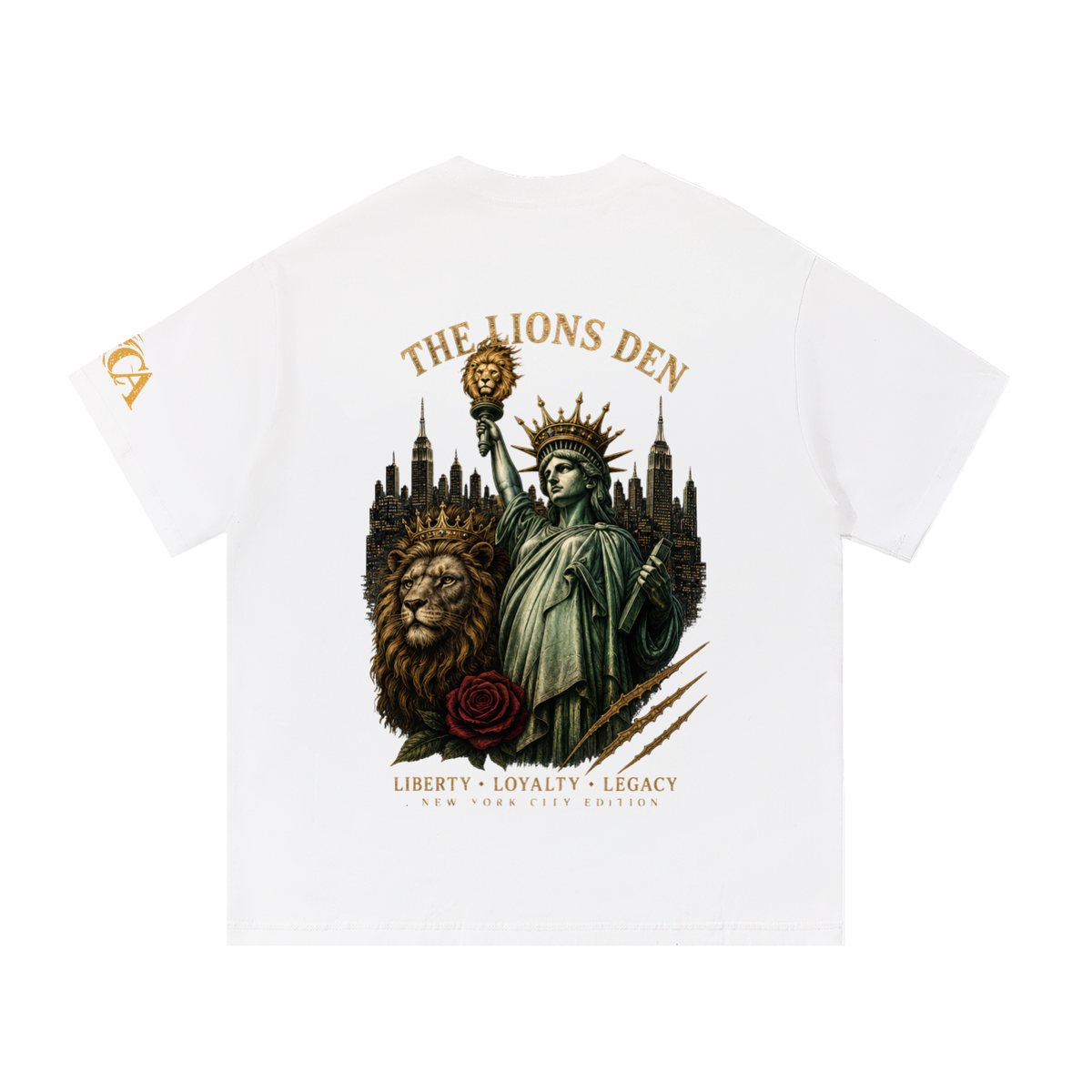 Crowned Lion Crest Essential Cotton Tee