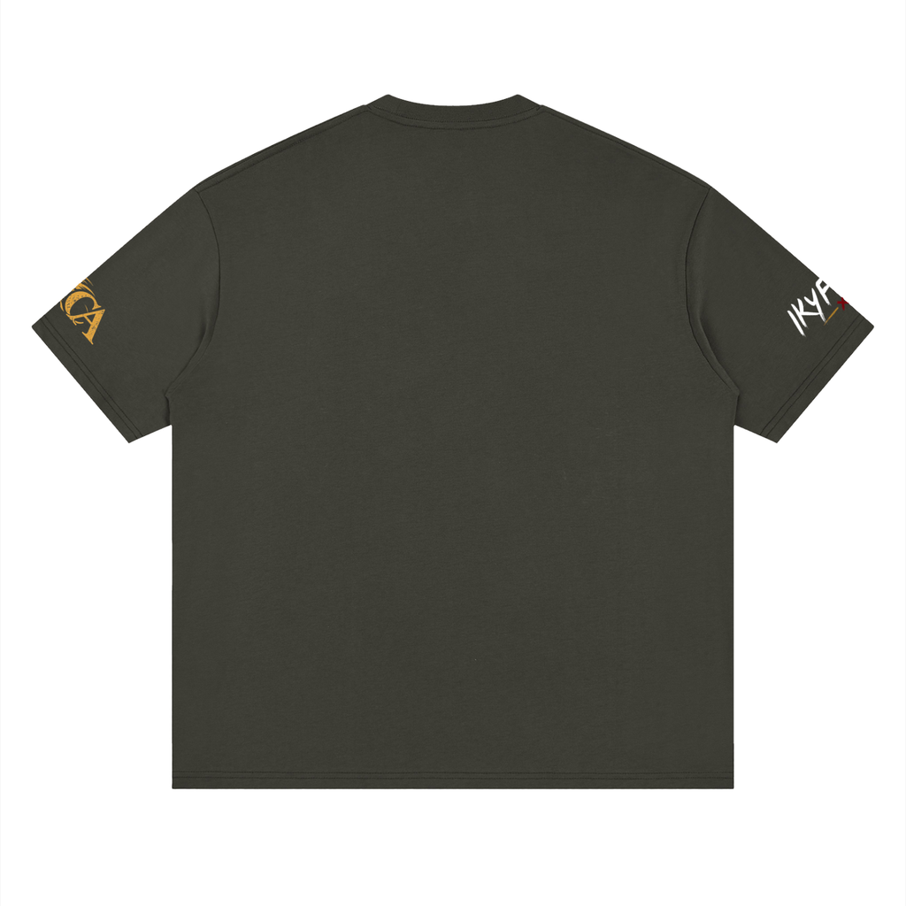 IKYF Lion Streetwear Drop-Shoulder Tee