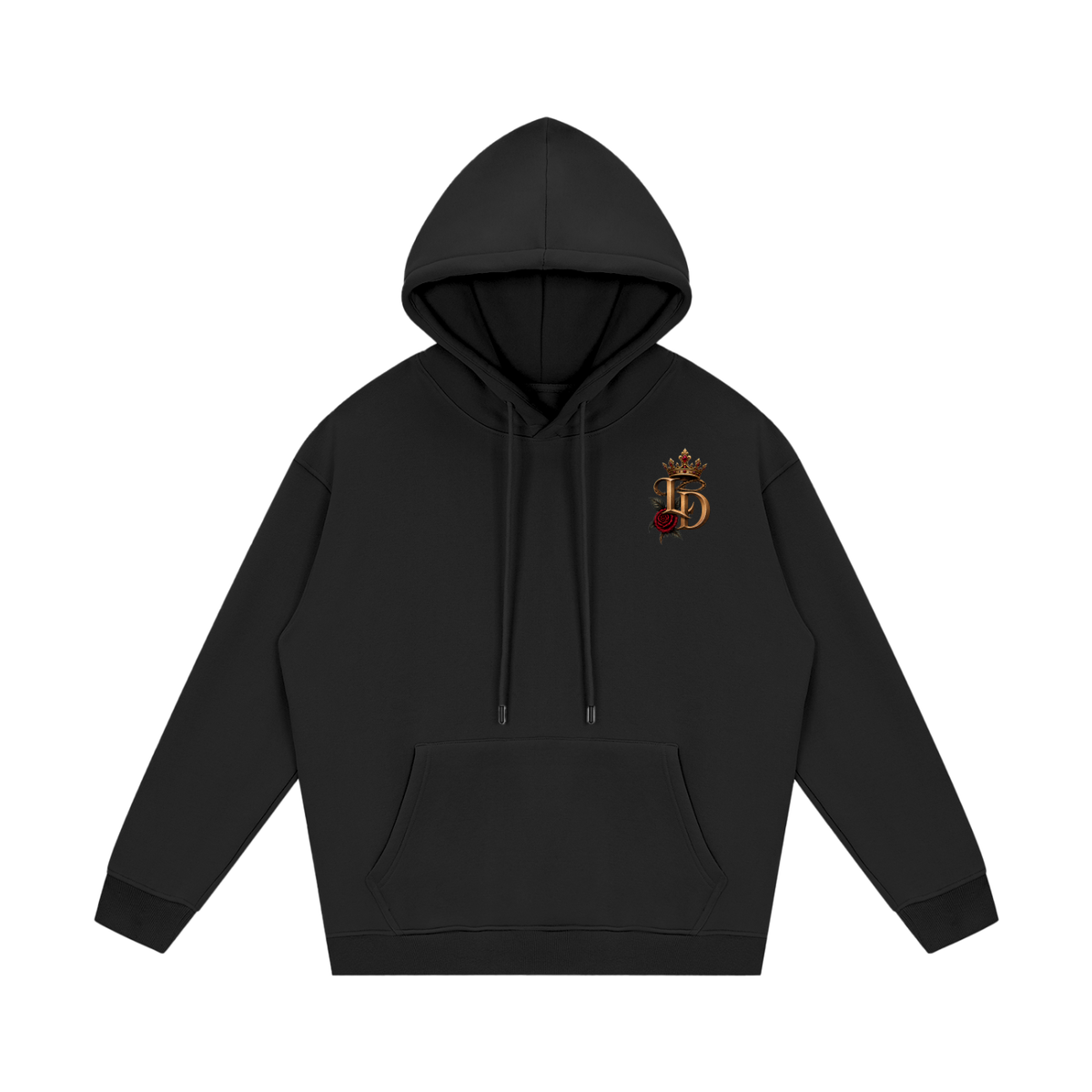 Crowned Rose Medallion Fleece Hoodie