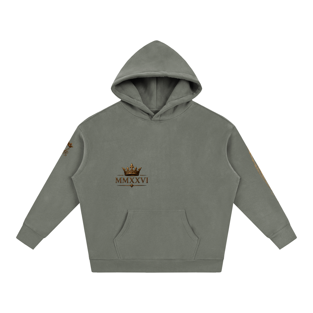 MMXXVI Crown & Rose Oversized Fleece Hoodie