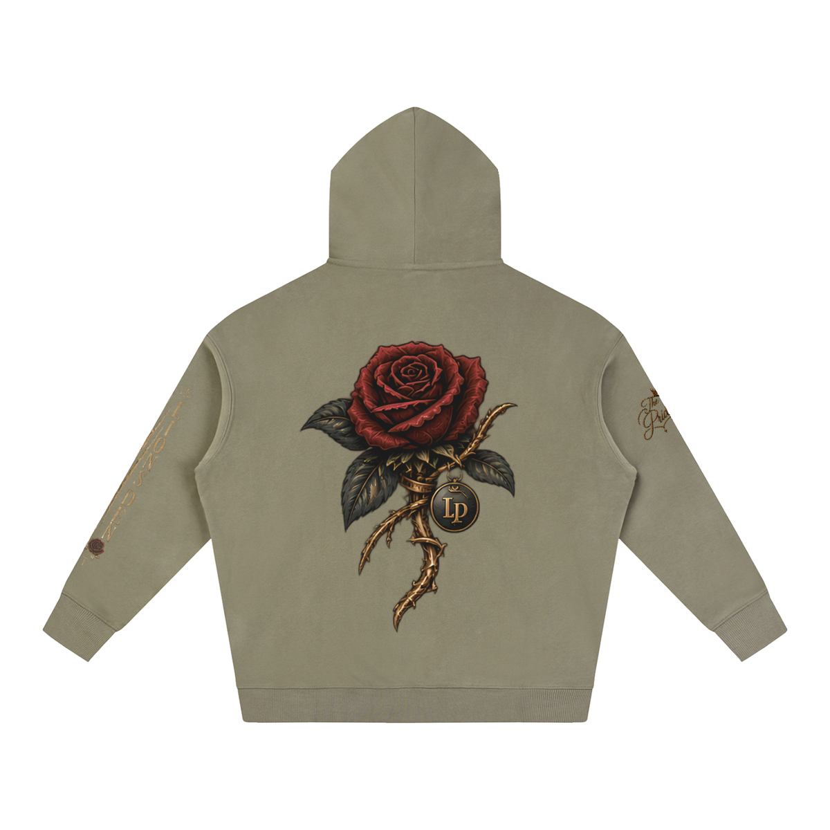 MMXXVI Crown & Rose Oversized Fleece Hoodie