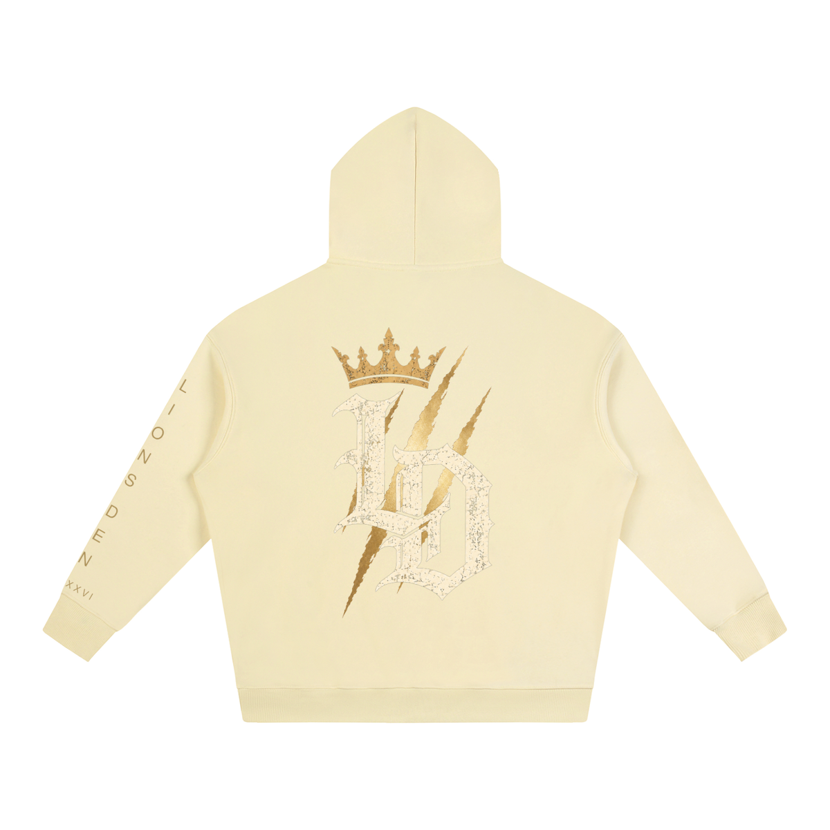 Crowned Gothic LD Oversized Fleece Hoodie