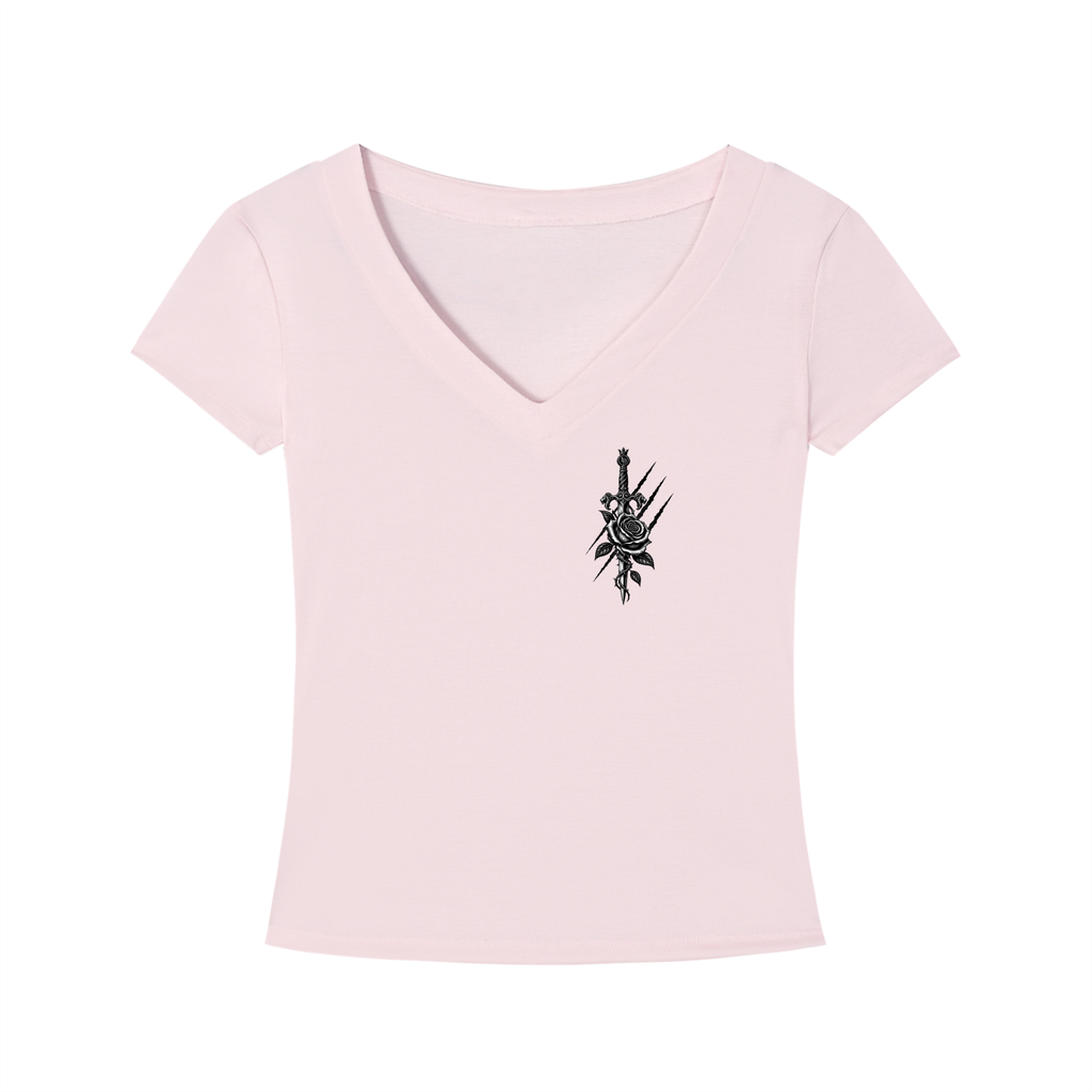 She Rules the Night Women’s Tencel V-Neck Tee