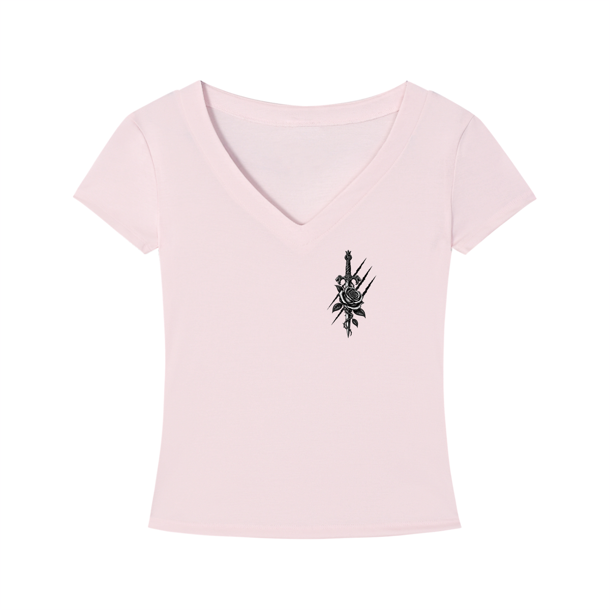 She Rules the Night Women’s Tencel V-Neck Tee