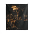 Moonlit King Over NYC Stream Backdrop