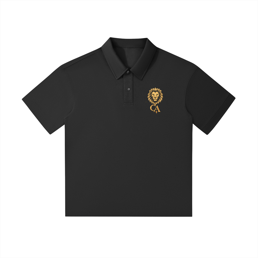 Drop Shoulder Short-Sleeve Polo