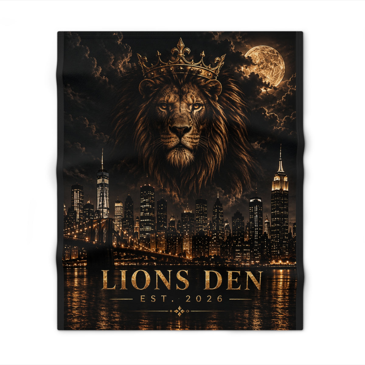 Crowned King NYC Throw Blanket