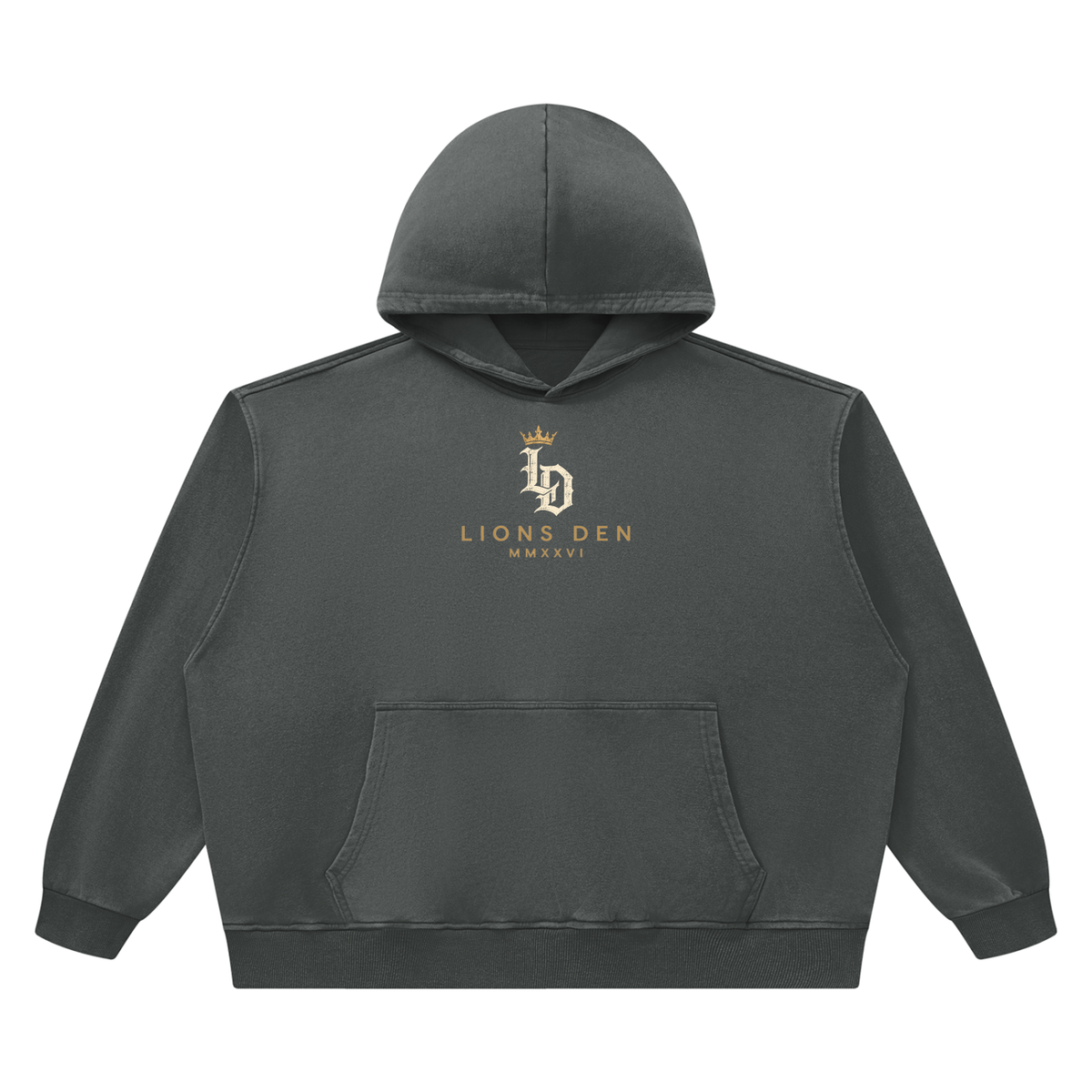 Crowned Gothic LD Heavyweight Vintage-Wash Hoodie