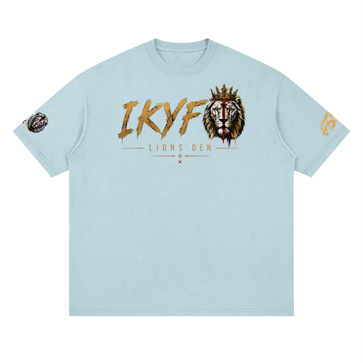 IKYF Lion Streetwear Drop-Shoulder Tee