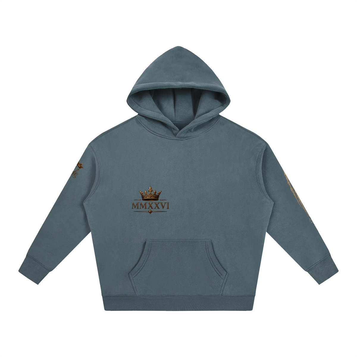 MMXXVI Crown & Rose Oversized Fleece Hoodie