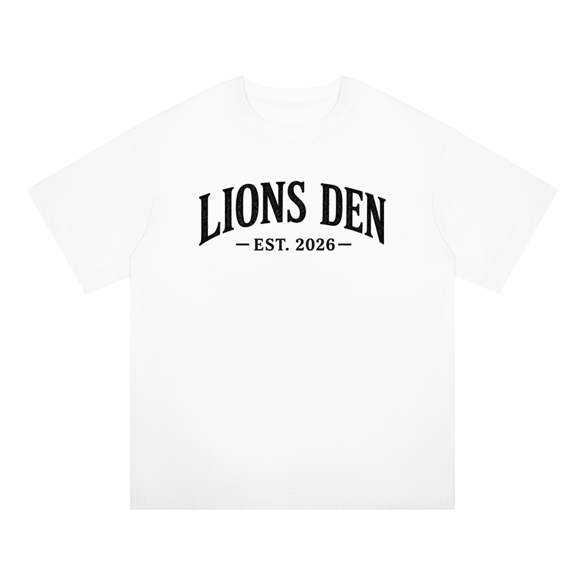 Lions Den EST 2026 Oversized Drop-Shoulder Tee