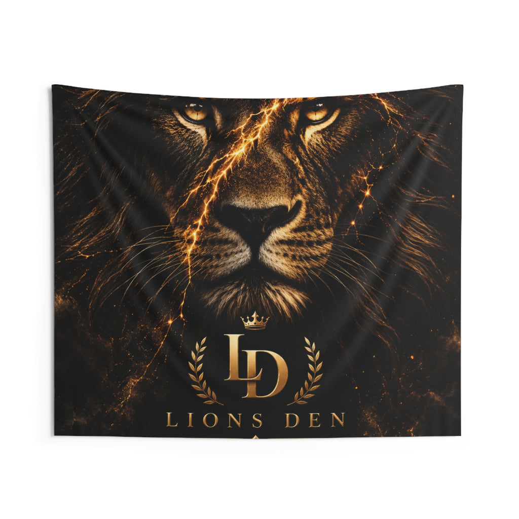 Lightning Lion Close-Up Stream Backdrop