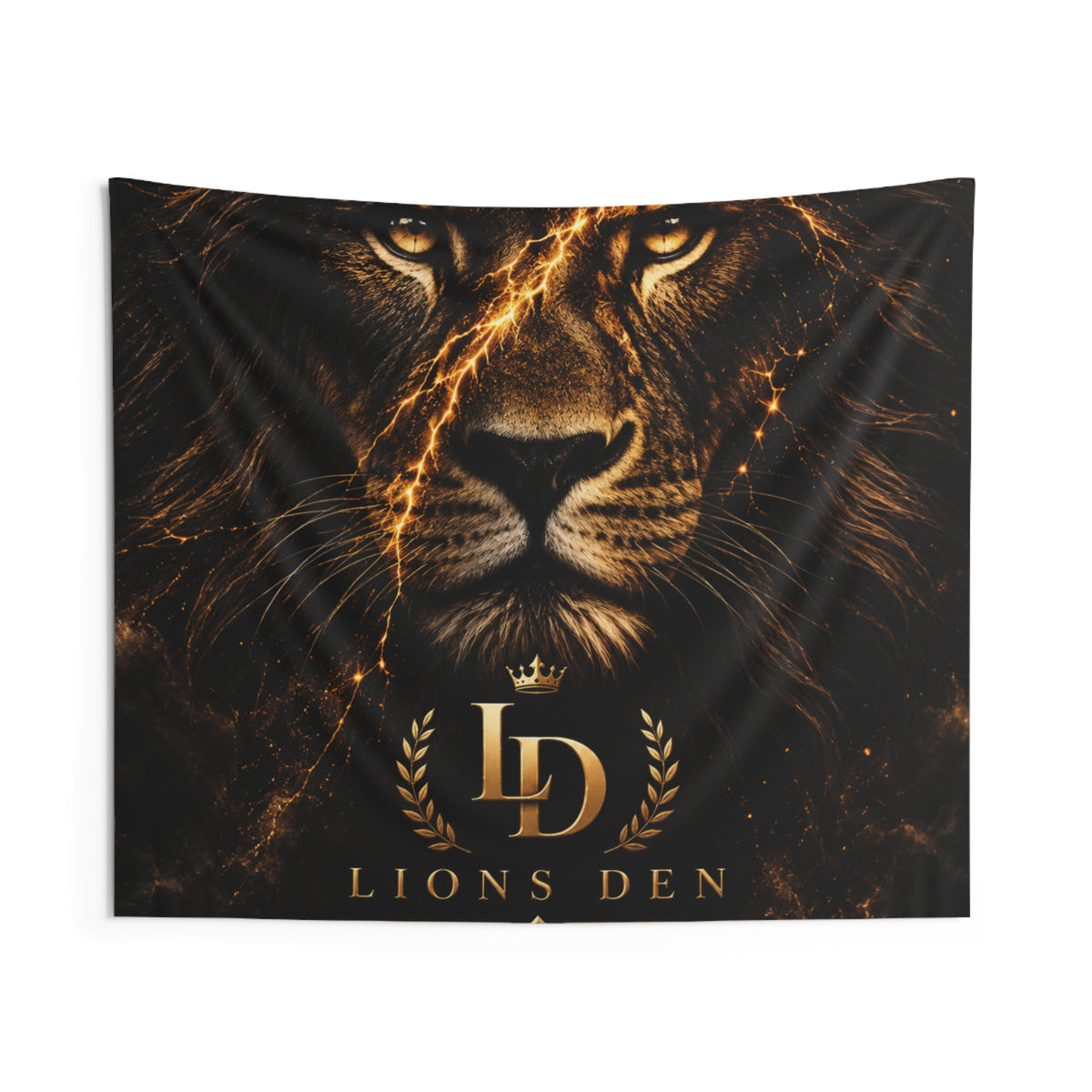 Lightning Lion Close-Up Stream Backdrop