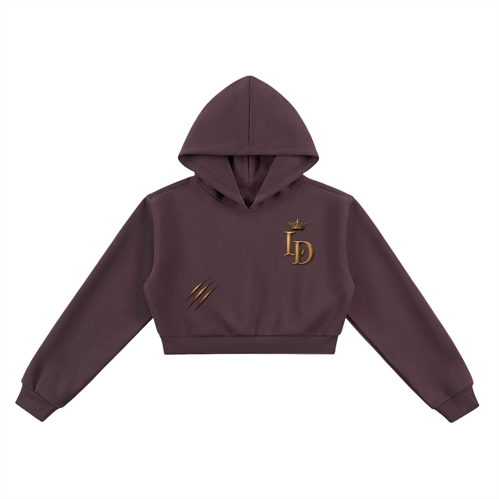 Rose + Claw Essential Cropped Hoodie