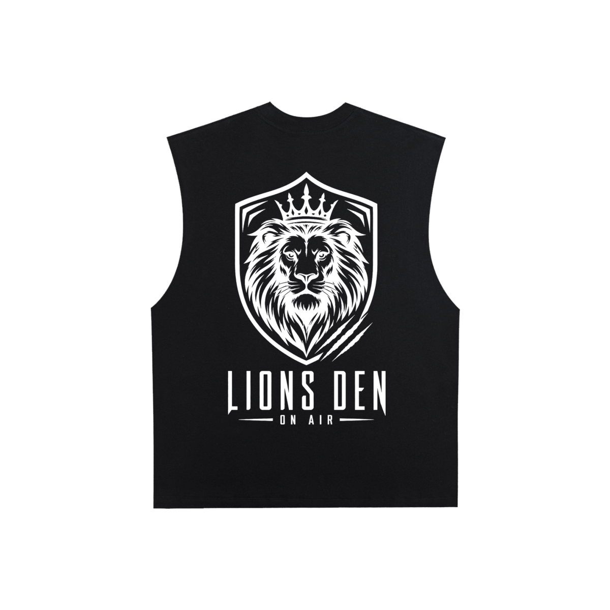 Royal Lion Shield Raw-Edge Cotton Tank