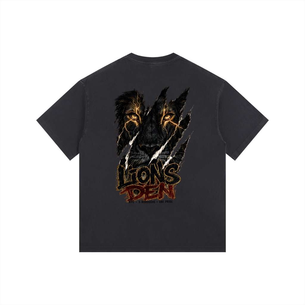 Lions Den Ruby Stack Vintage-Wash Oversized Tee