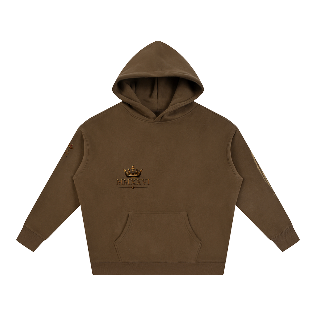 MMXXVI Crown & Rose Oversized Fleece Hoodie