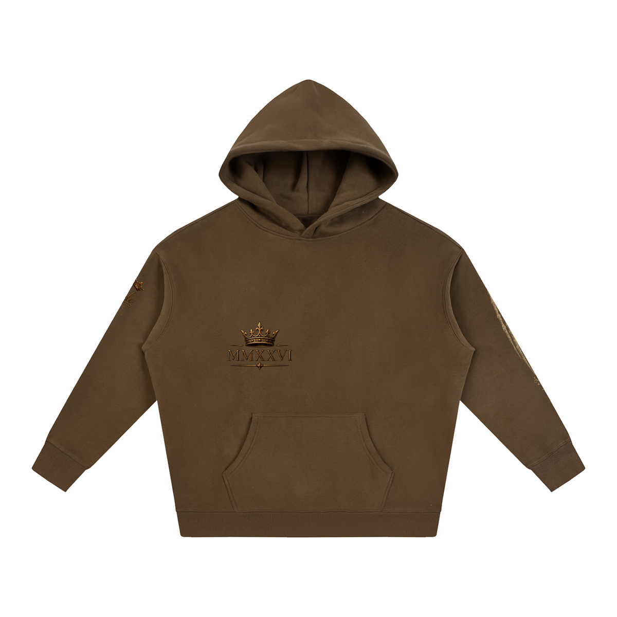 MMXXVI Crown & Rose Oversized Fleece Hoodie