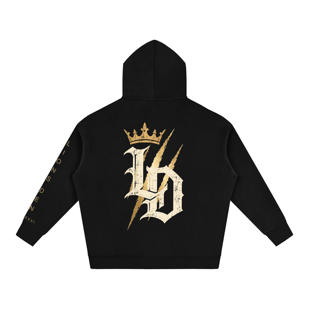 Crowned Gothic LD Oversized Fleece Hoodie