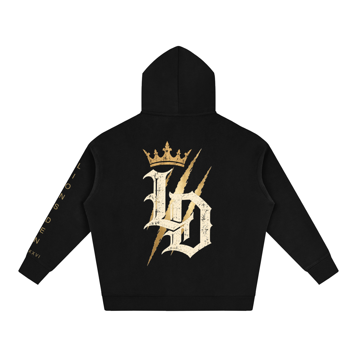 Crowned Gothic LD Oversized Fleece Hoodie