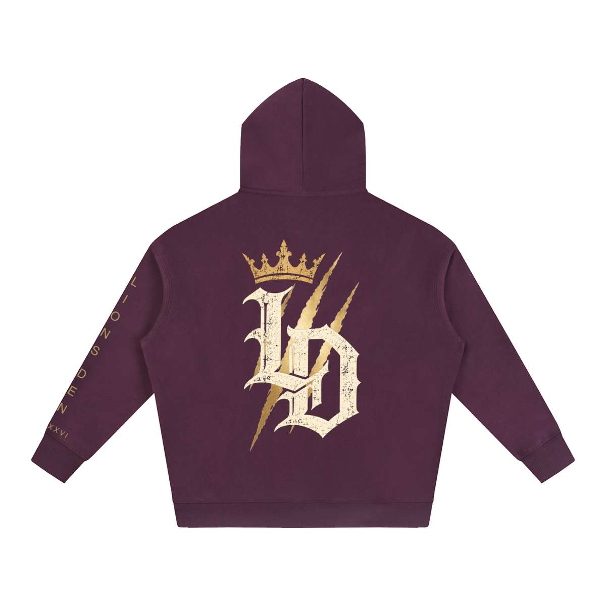 Crowned Gothic LD Oversized Fleece Hoodie