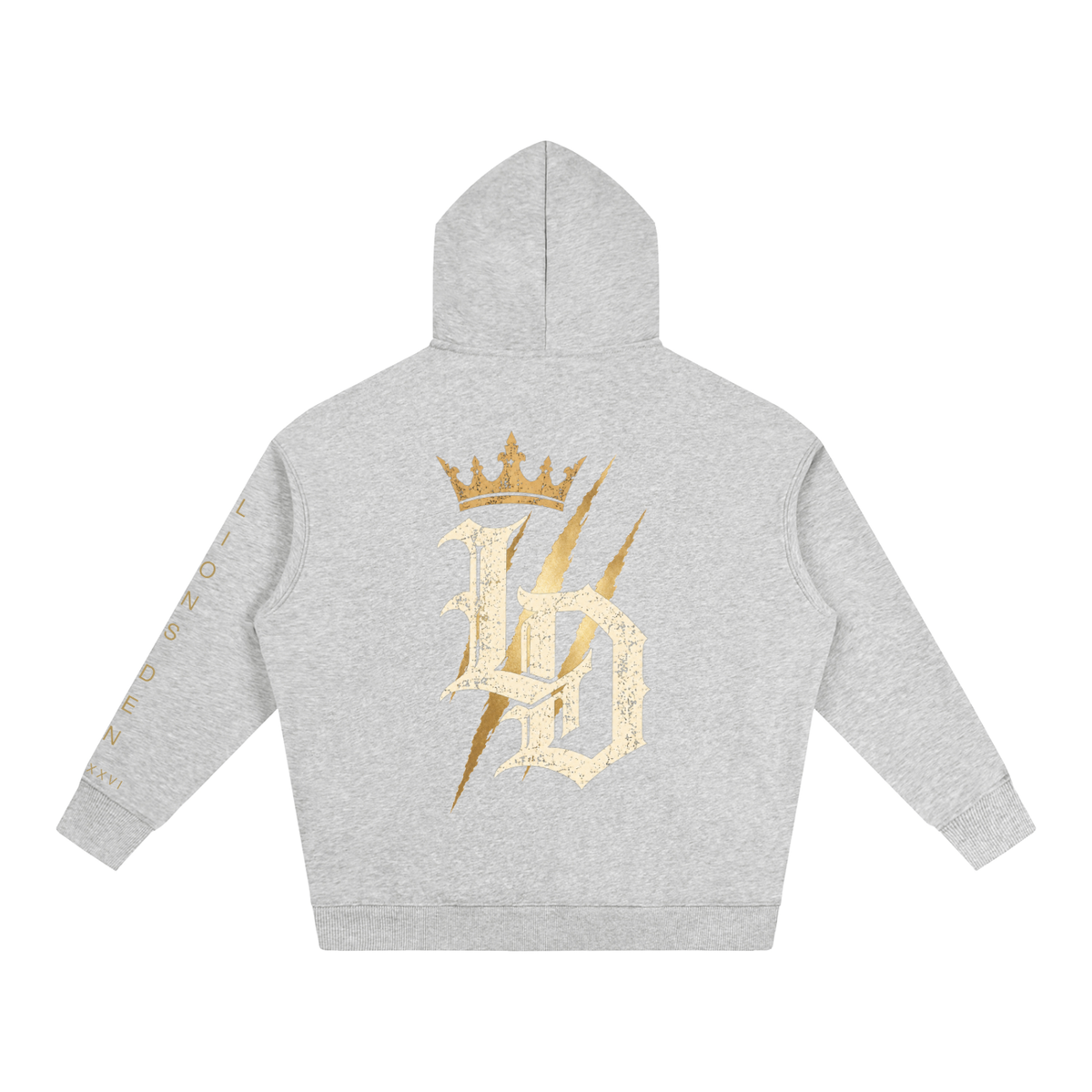 Crowned Gothic LD Oversized Fleece Hoodie