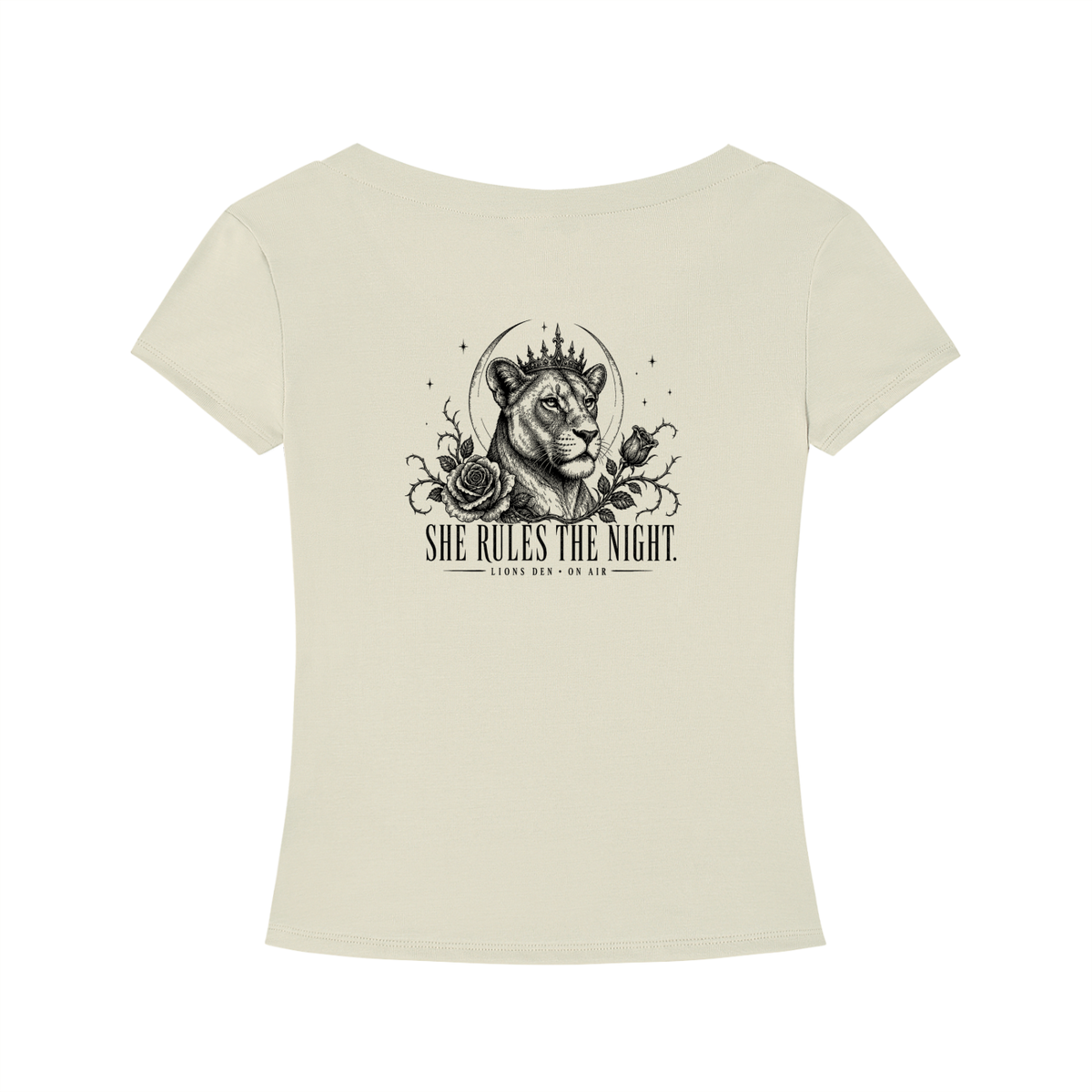 She Rules the Night Women’s Tencel V-Neck Tee