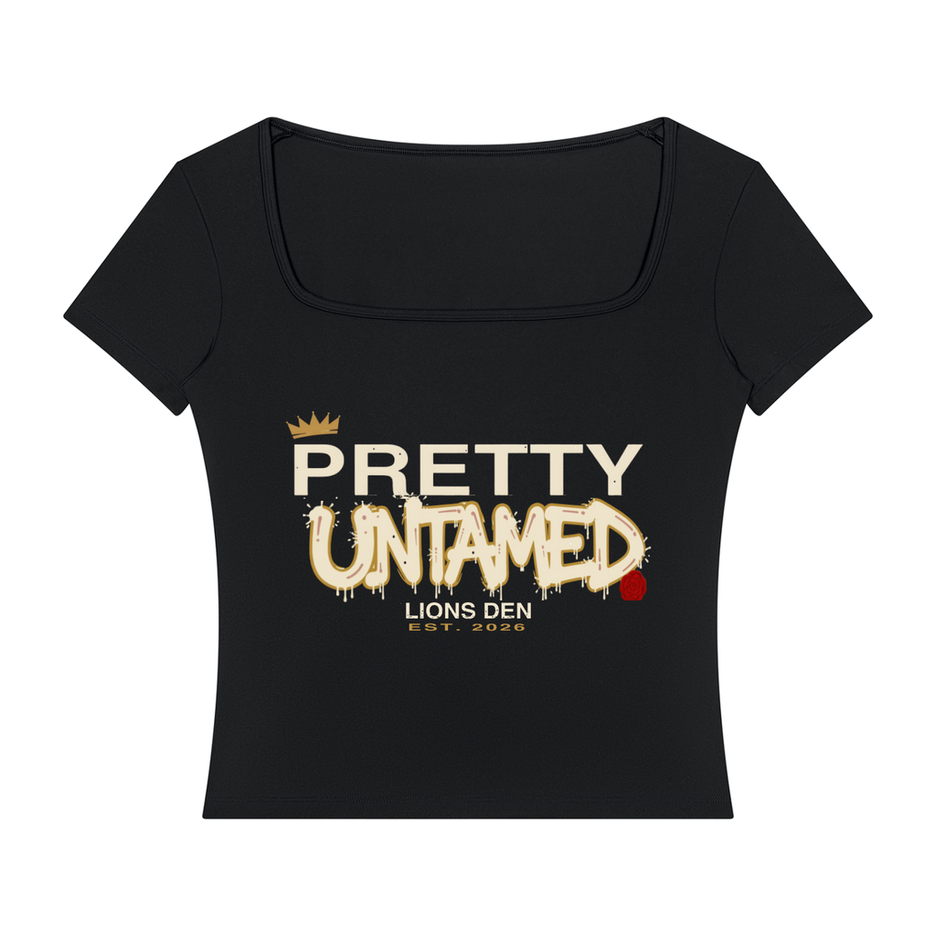 Pretty Untamed Square-Neck Training Tee