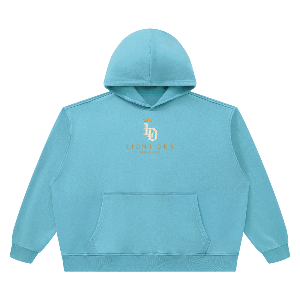 Crowned Gothic LD Heavyweight Vintage-Wash Hoodie