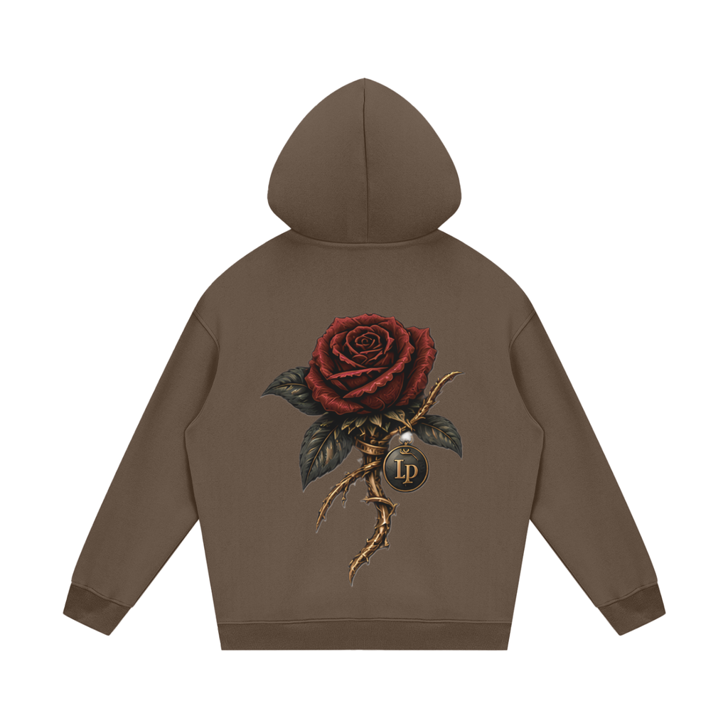 Crowned Rose Medallion Fleece Hoodie