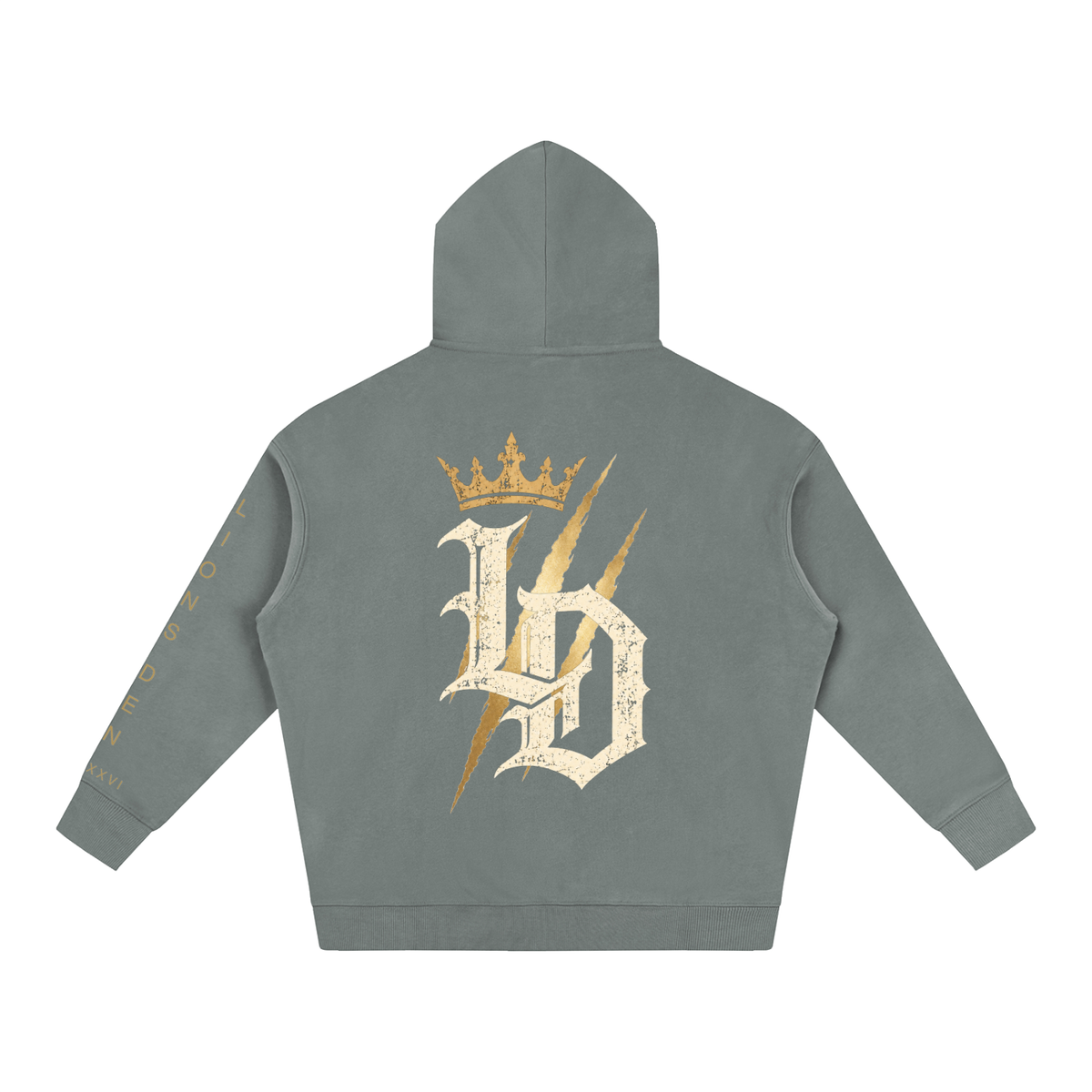 Crowned Gothic LD Oversized Fleece Hoodie