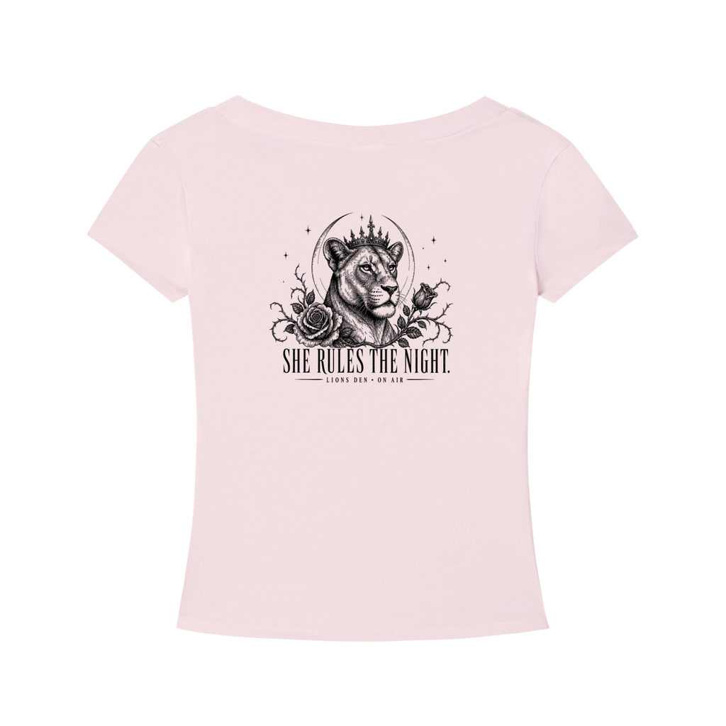She Rules the Night Women’s Tencel V-Neck Tee