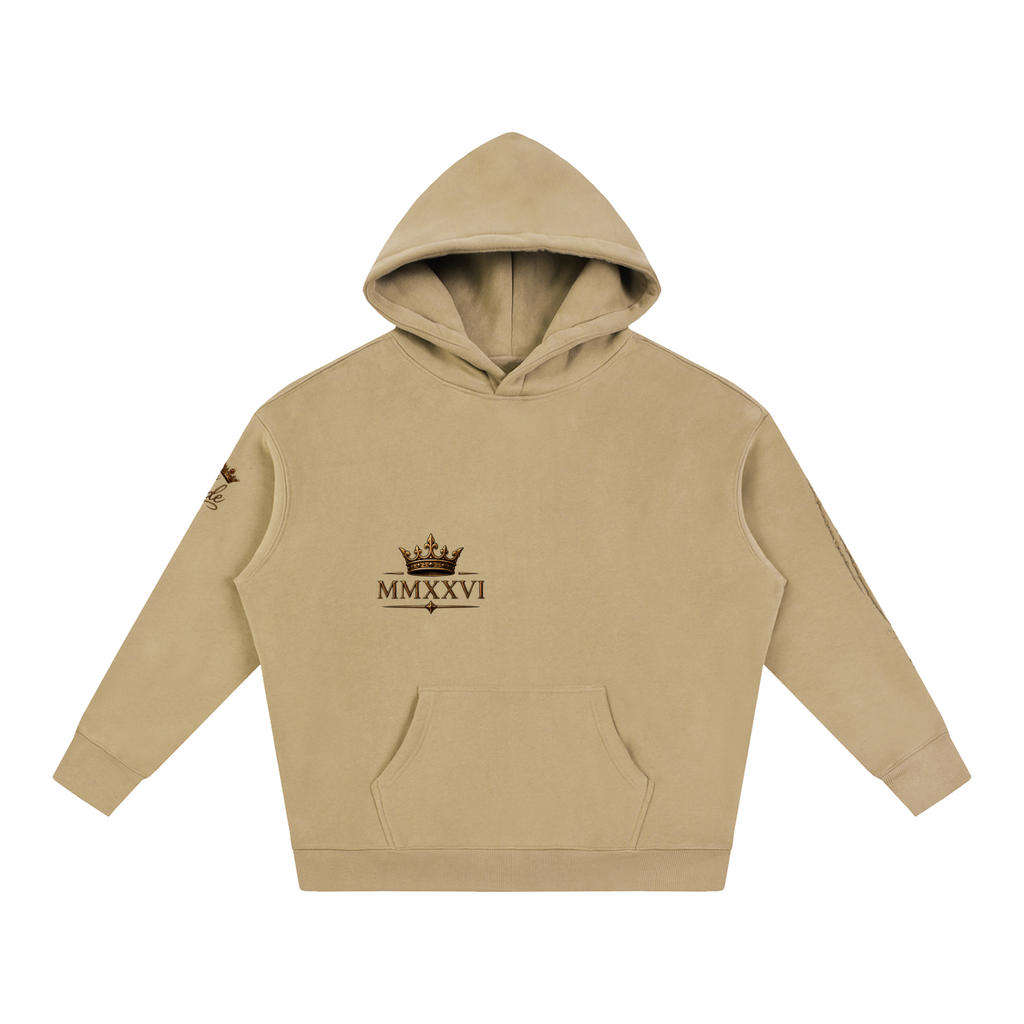 MMXXVI Crown & Rose Oversized Fleece Hoodie