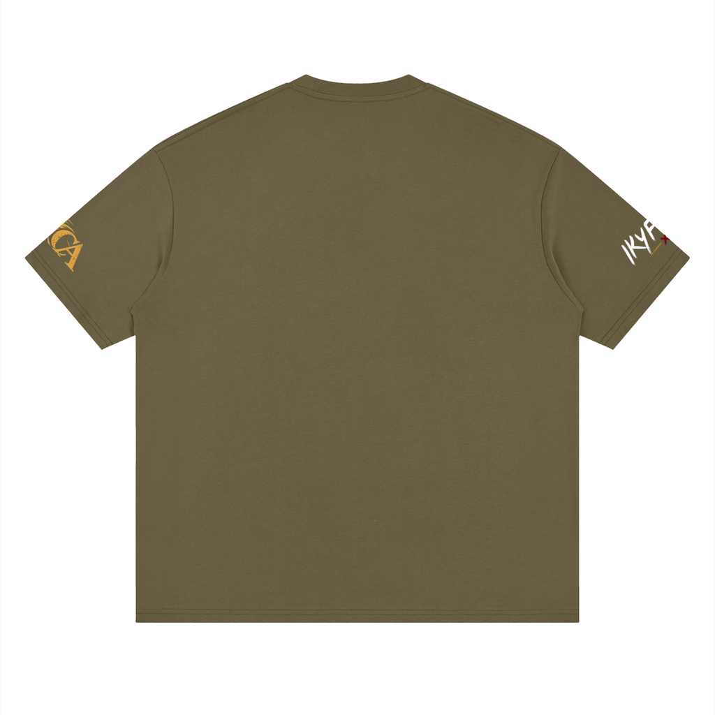IKYF Lion Streetwear Drop-Shoulder Tee