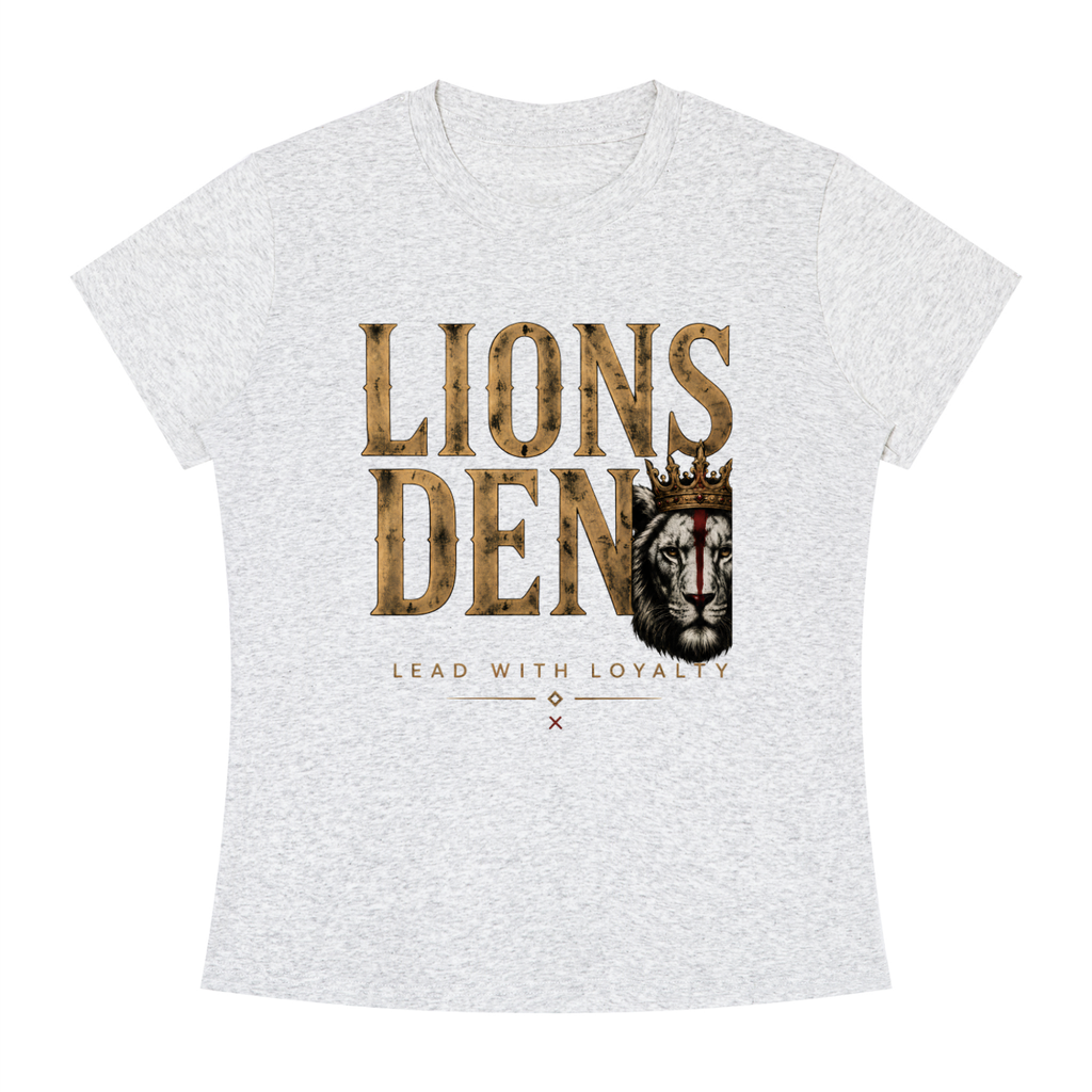 Lions Den and Lion Women's Slim-Fit Tee