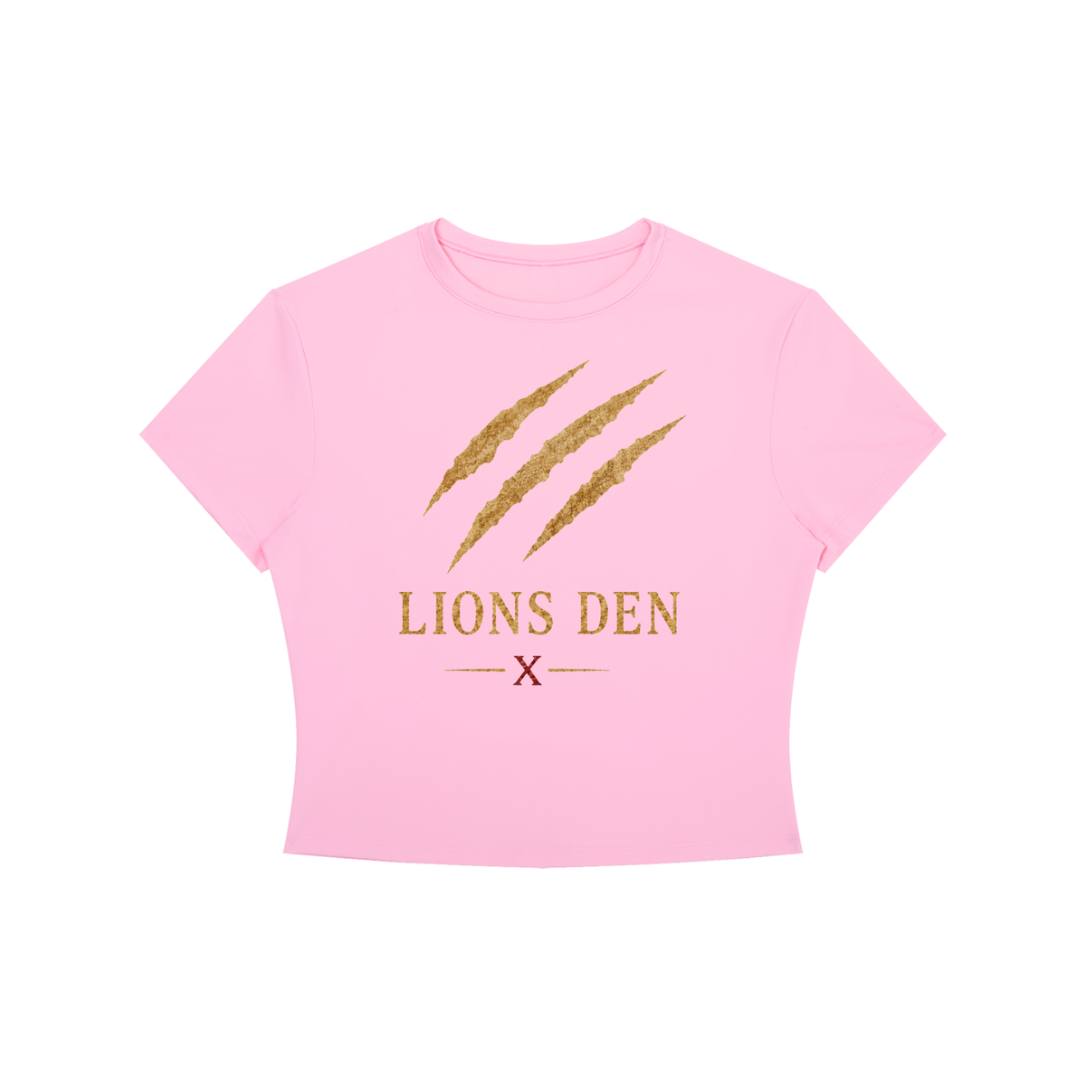 Lions Den Scratch Mark Women’s Cropped Tee