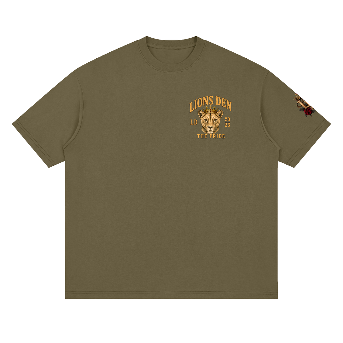 Built for the Pride Lion Streetwear Drop-Shoulder Tee