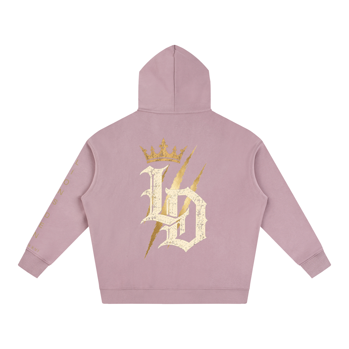 Crowned Gothic LD Oversized Fleece Hoodie
