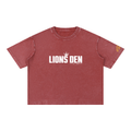 Lions Den Classic Block Mineral-Wash Boxy Tee